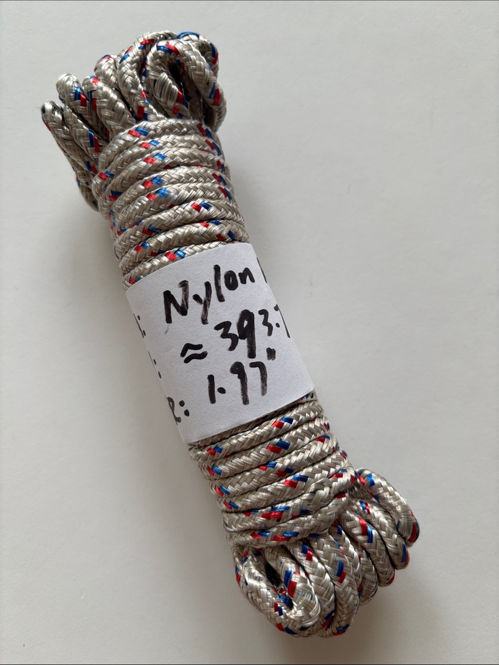50mm (1.97") Nylon Rope – 393.7" (10m) Long